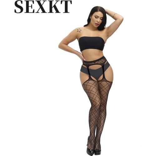 Womens Lace Strap Transparent One-Piece Black Sexy Mesh Stockings Base Open Non-Slip Stockings Sexy Lingerie for Women Erotic
