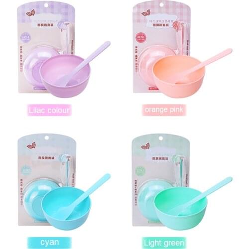 1 Set Face Mask Mixing Bowl Stick Kit For Home Beauty Salon Girl Women DIY Face Mask Cosmetic Skin Care Makeup Tool Random Color