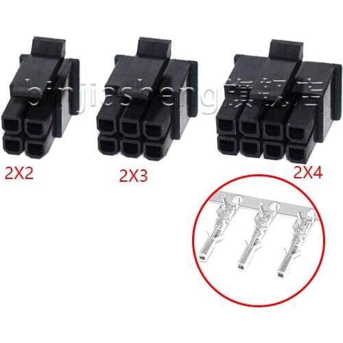 10sets MX3.0 3.0mm Pitch Micro-Fit 3.0 Connector Housing 2*1/2/3/4/5/6/8/10/12 Pin Male shell + Terminal Molex 43030 2P/3P/4P/5P