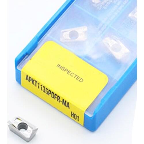 10pcs APKT1135PDFR MA PDER AK H01 Milling Cutter Aluminum Alloy Slotted APKT 1135 CNC Lathe Tool Aluminum Processing
