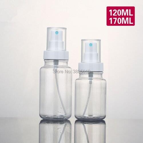 120/170ml Refillable Plastic Fine Mist Perfume Empty Spray Sprayer Bottle Cosmetic Atomizers PET Spray Bottles F729