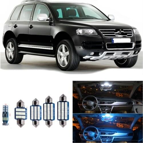 22pcs White Canbus led Car interior lights Package Kit For Volkswagen VW Touareg 7L 7LA 7L6 7L7 LED Interior Reading Lights