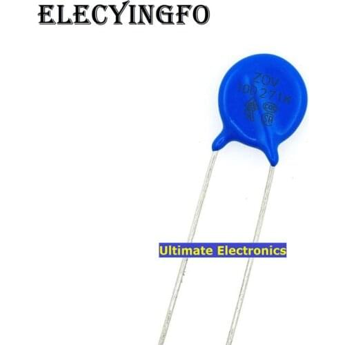 50pcs Varistors 10D271K 270V Varistor Metal voltage dependent resistor