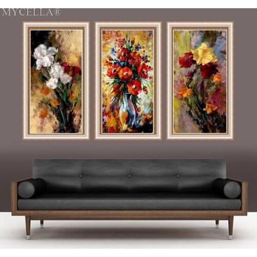 Flowers 5D DIY Full Diamond Painting Rose Vase Diamond Embroidery Diamond Mosaic Embroidery Gift Christmas Home Decorative