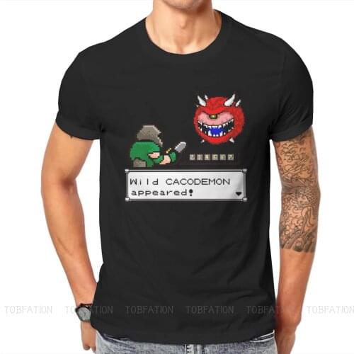 Wild Cacodemon Color Style TShirt Doom FPS Game Retro 90s Doomguy Deimos Comfortable Hip Hop Gift Idea T Shirt Stuff Hot Sale