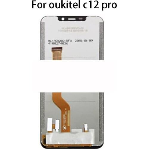For Oukitel C12 Pro LCD Display And Touch Screen Replacement For Oukitel C12 LCD With Tools