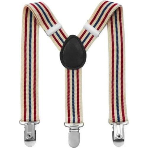 Elastic Baby Boys Girls Suspenders Y back Clips on Solid Color Kids Suspender Braces Children Accessories