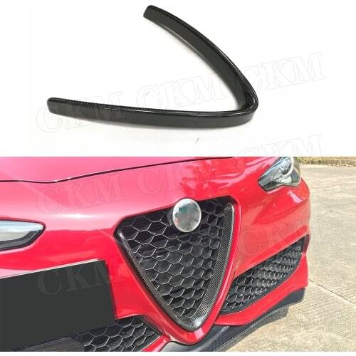 Racing Grille Front Lower Grille Frame Cover Trim Decoration for Alfa Romeo Giulia 2016 2017 2018 V Type Auto Car Decoration