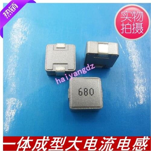 10pcs/SMD Integral forming inductors1050 68UH 2A Saturated 3A 10*10*5MM Printing:680