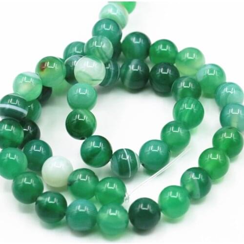 Round Natural Stone Veins Onyx Agates Loose Beads 6 8 10 12mm Pick Size for Jewelry Making Green Carnelian FindingS 15inch A348