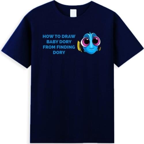 Finding Dory Finding Nemo T-Shirt Mens 100% Cotton Tee Shirt Cartoon Funny Disney Mens Clothing Casual Short Sleeve T Shirts