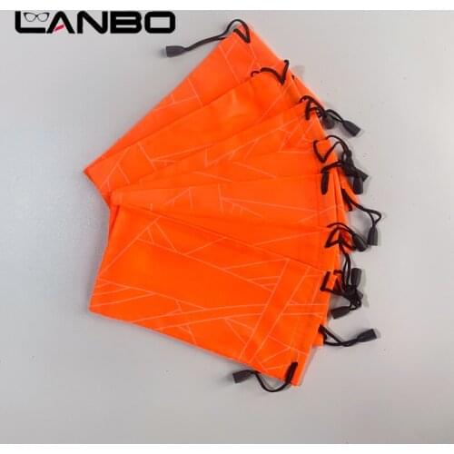 LANBO 100pcs/lot Soft Cloth glasses pouch lot molle bag sunglasses case Dustproof eyeglasses pouch Eyewear Accessories Speckle