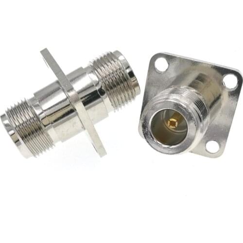 N Female To N Female With Panel 4 Holes RF Connector Adatper