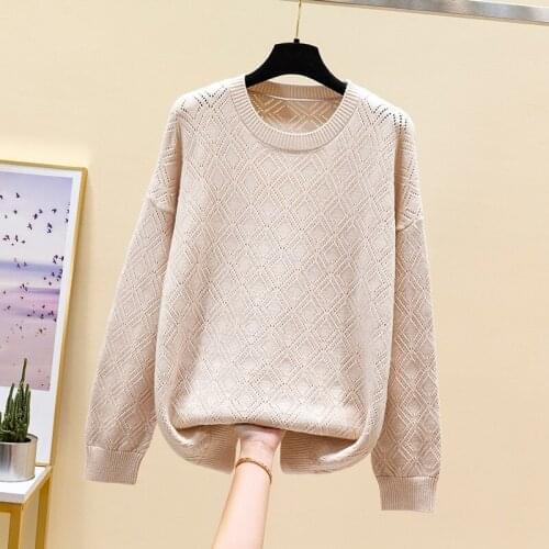 Period and the new 2021 sets loose dress hollow out western style render thin sweater knit shirt long sleeve blouse