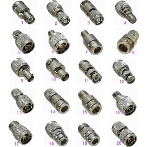 Adapter N to UHF PL259 SO239 / BNC / F TV / TNC / RP-TNC Male Plug & Female Jack RF Coaxial connector