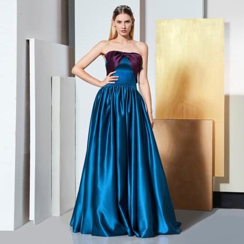 Dressv cosplay Frozen Snow strapless sleeveless a line matte satin floor-length wedding party formal dress prom dresses