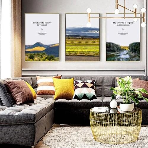 Spray Landscape series Canvas Decoration For Home Paintings Photo Wall Art Pictures Posters and Prints Canvas Unframed