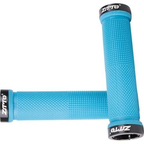 22mm MTB Road Bike Handlebar Alloy+Rubber Anti-slip Lock-on Grip Handle Cover For Racing Folding Bike Cycling Accessories