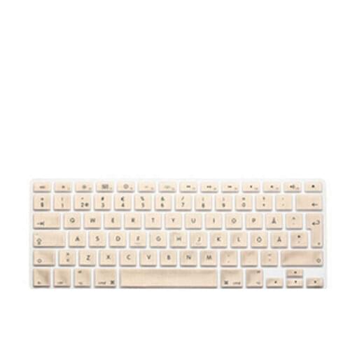 Swedish color Silicone EU/UK Keyboard Cover Skin Protector sticker film 100pcs for apple MacBook air Pro 13 15 17