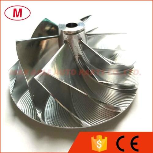 T04E 62.24/82.00mm 6+6 blades Racing Turbo Billet compressor wheel/Aluminum 2618/Milling wheel for turbocharger Cartridge/CHRA