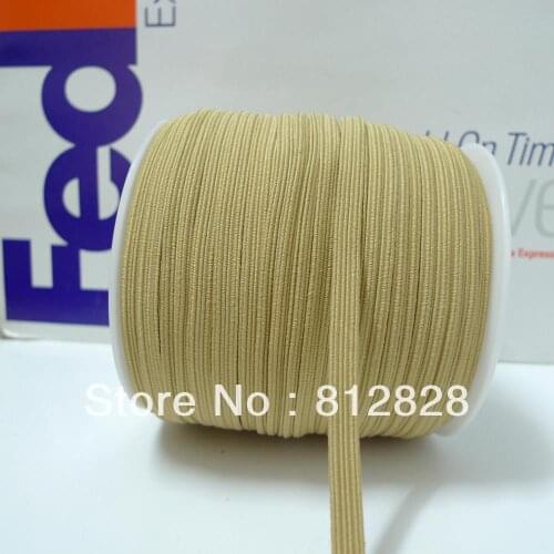 50 Meters 6mm #29 Camel Color 1/4" Skinny Elastic