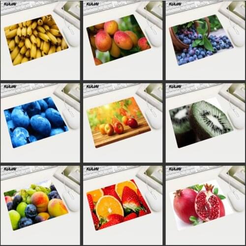 XGZ A Variety of Fruit Small Size Rubber Mouse Pad Can DIY Wholesale Custom Laptop Family Desk Business People Table Bowl Mat
