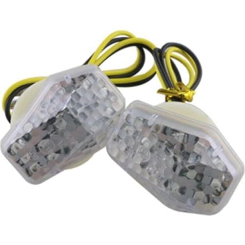 Motorcycle Clear LED Flush Mount Turn Signal Indicator Blinker Light For GSX-R600 750 1000 SV650S SV1000 Bandit 600S 1200s