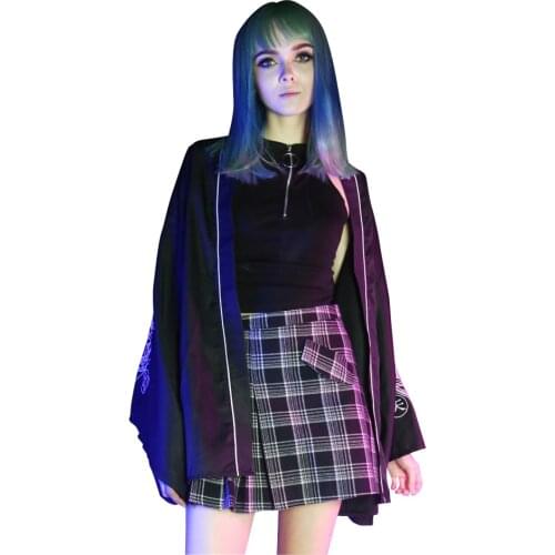 New England Style Womens Skirts A-Line Plaid Short Skirts Pleated Empire Pockets Sweet Lovely Skirts Autumn Winter Skirts