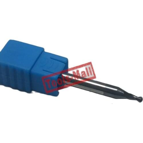 1pc radius=1.5mm 2 Flutes hrc45 R1.5*6*D4*50 solid carbide Ball nose End Mill CNC router bits tools Milling cutter