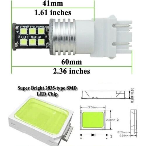 12V DC LED Bulb 15-3528-SMD 3156 3157 3757 4114 4157 Car Front Turn Signal Ice Blue Plug & Play