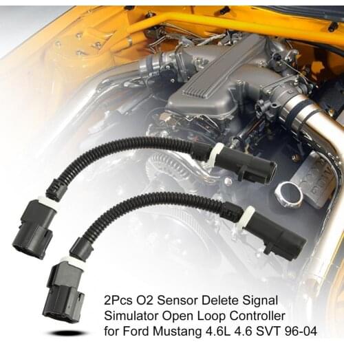 2Pcs O2 Sensor Delete Signal Simulator Open Loop Controller DAC048 for Ford Mustang 4.6L 4.6 SVT 96-04