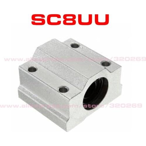 4pcs x 3D Printer SC8UU SCS8UU 8Mm Motion Ball Bearing block With LM8UU Bush Slide