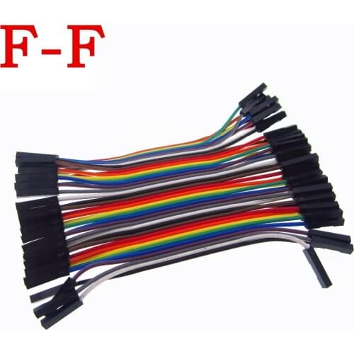 400pcs/lot 10cm 2.54mm 1pin 1p-1p female to female jumper wire Dupont cable