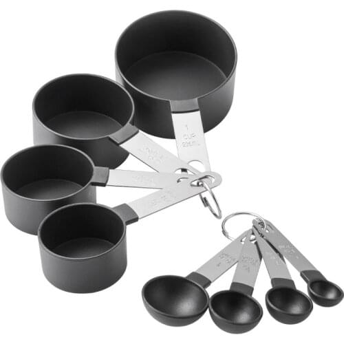 8 Pcs Multi Purpose Measuring Spoon Cup Measuring Tools Stainless Steel Handle Cooking Seasoning Coffee Spoon Kitchen Gadgets