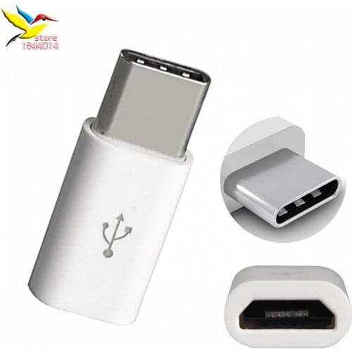 Micro A female to USB C male USB-C Type-C to Micro USB Data Charging Adapter For ZUK Z2 P9 p10 Plus Honor 8 letv nexus 100 pcs
