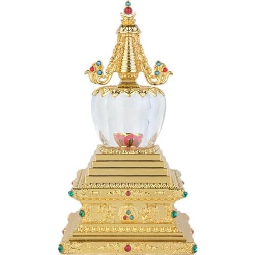 Bodhi Crystal Stupa Can Be Opened for Storage