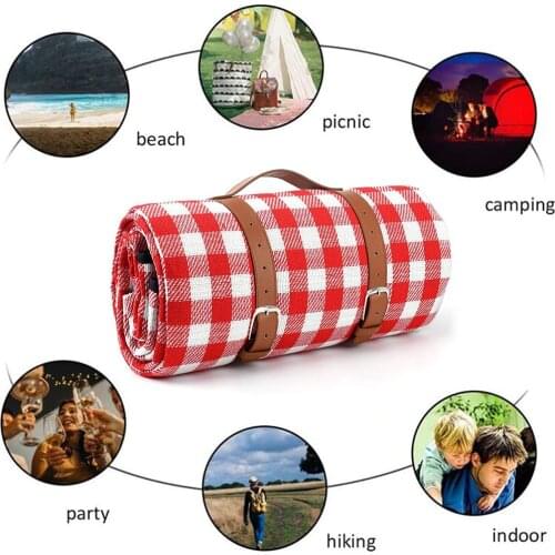 2021 Hot Large Handy Mat Outdoor Thick Blanket Camping Tent Mat Waterproof Moistureproof Picnic Beach for Family Friend Kids