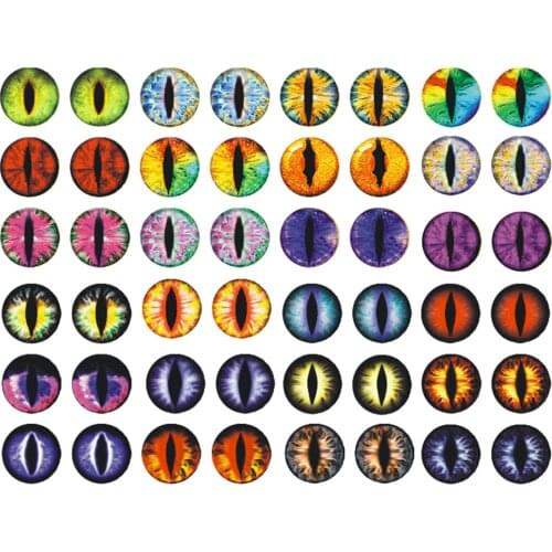 Colorful 6~40mm/20MM cabochons plastic Glass Dolls Eye diy Crafts Eyes For Children Toy Dinosaur Animal Eye Accessories