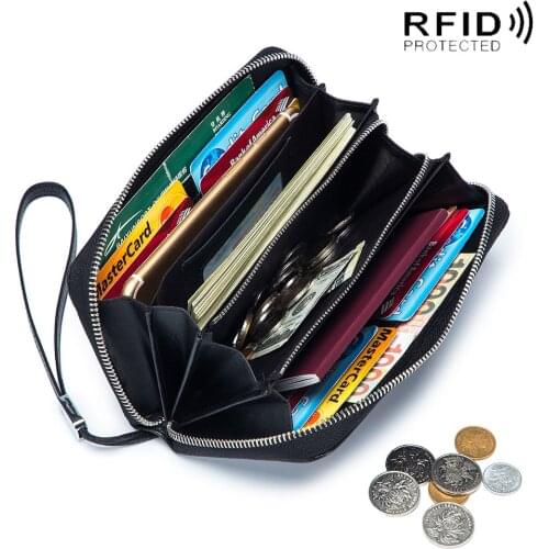 Phone Wallet RFID Long Purse Women Purses Ladies Hand Bags Womens Wallets Women Clutch Bag Woman Money Bag Card Holder Coin Bag