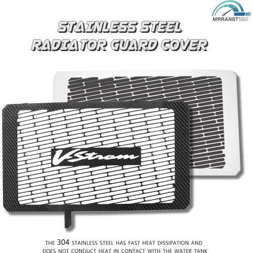 For Suzuki DL650 V-STROM DL 650 VSTROM DR650S 2013-2019 Radiator Grille Guard Stainless Steel Protector Cover Motor bike