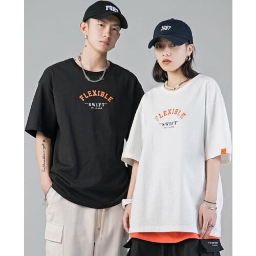 2021 Summer Fashion Oversized Men T-shirt Hipster Emo Off White Top Tees Harajuku Cotton Short Sleeve T-shirts One Piece Clothes