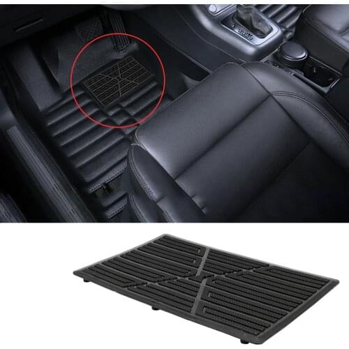 25x16cm Car Floor Pad Anti-skid Pedal Interior Accessories Heel Foot Mat Pedal Cover Black PVC Universal Car Mat