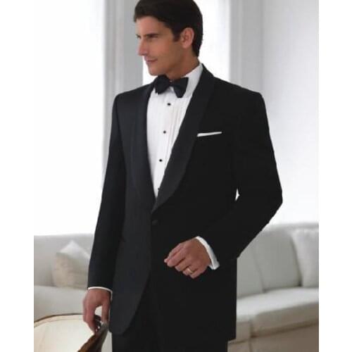 Handsome Cheap White Prom Dresses Hot Sale Custom Made Slim Fit One Buttons Business Groom Tuxedos Notch Lapel Grooms men Suit