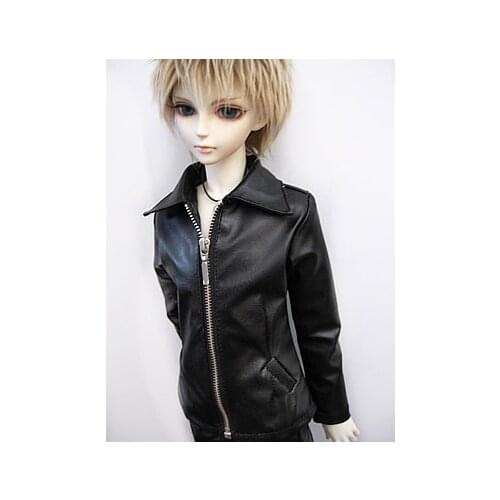 M0153 children handmade toy 1/6 1/3 1/4 uncle Doll clothes BJD/SD doll props Accessories Open pocket leather jacket 1pcs