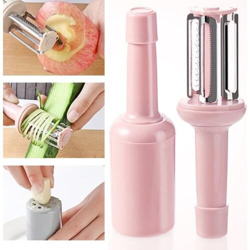 3 in 1 Multifunctional Household fruit potato peeler Vegetables Cutter Ginger garlic grinder Melon grater for Kitchen