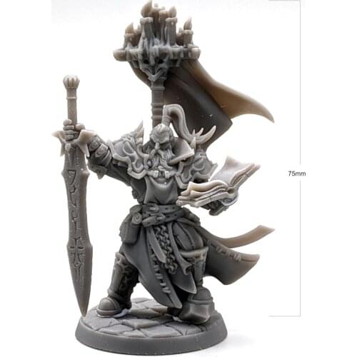 75mm Resin Model Kits The Master Warrior Figure Unpainted No Color RW-239