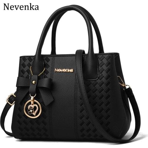 Nevenka Women Vintage Handbag Casual Tote Fashion Women Bowknot Messenger Bags Shoulder Top-Handle Purse Wallet Leather 2019