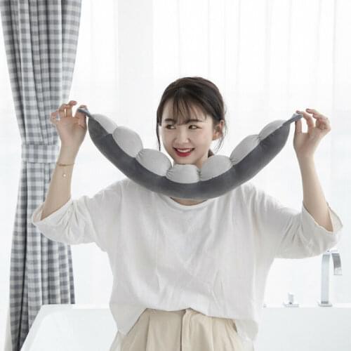 New Comfortable Travel Pillow Twist Neck Back Head Cushion Neck Massage Travel Office U-Shape Pillow