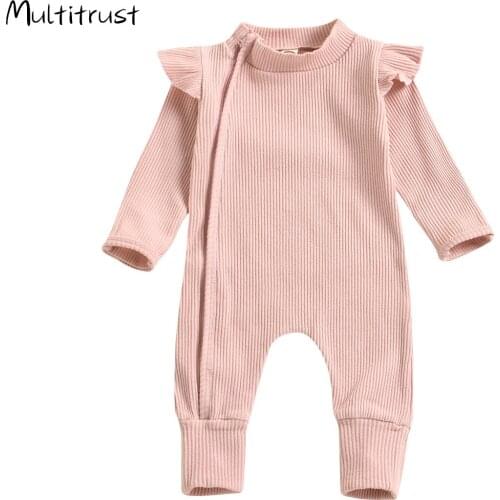 Spring Autumn Newborn Baby Clothes Baby Rompers Cotton Ruffles Hoodie Newborn Girl Fashion Infant Costume Boys Outfits