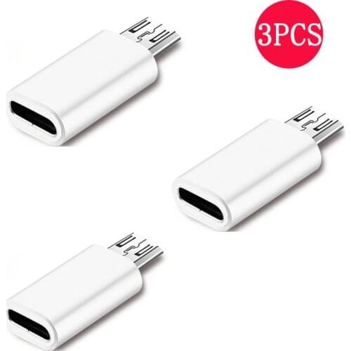 3 PCS Type-c To Micro USB Adapter for Samsung Xiaomi Mi6 Mi5 Micro Sync Device Android Charger Converter Cell Phone Accessories